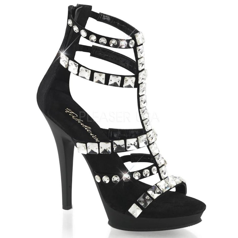 Black Platform Heel 5 inch size 6 Fabulicious